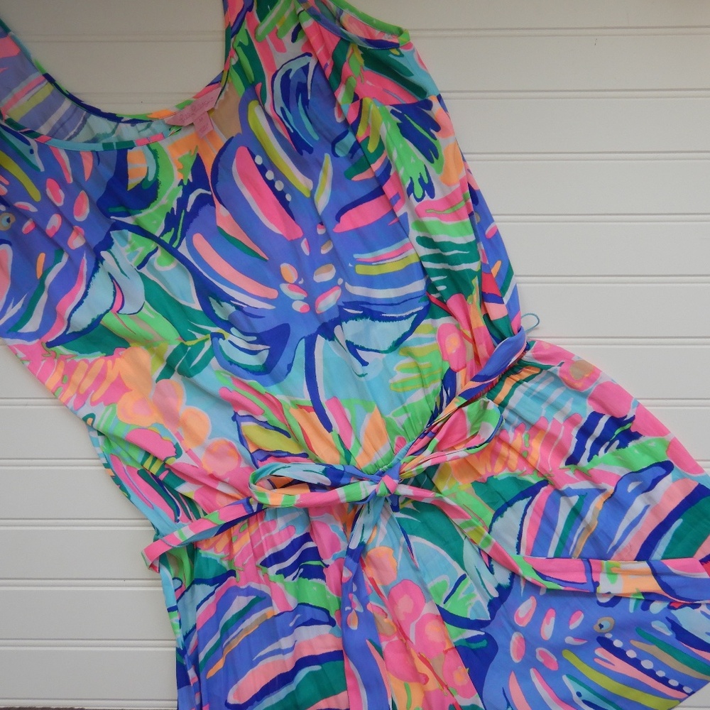 Lilly Pulitzer Rina romper Exotic Garden